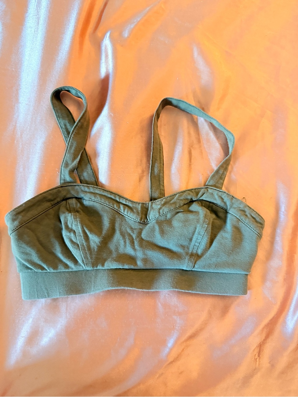 Everyday Olive Green Cotton Bralette